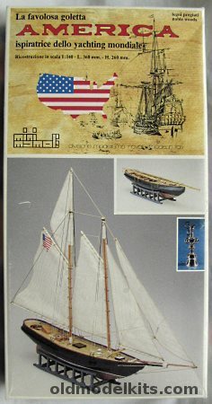 Mamoli 1/140 Racing Yacht America 1851, MM4 plastic model kit